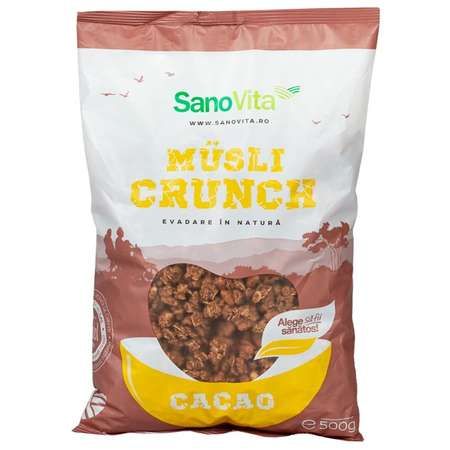 Musli crunch cu cacao, 500 g - Sanovita