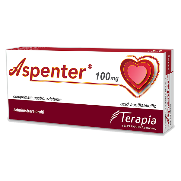 Aspenter, 100 mg, 28 comprimate gastrorezistente, Terapia