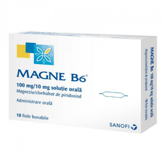 Magne B6 100 mg, 10 fiole x 10 ml, Sanofi