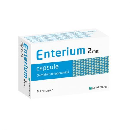 Enterium loperamidă 2 mg, 10 capsule, Sanience