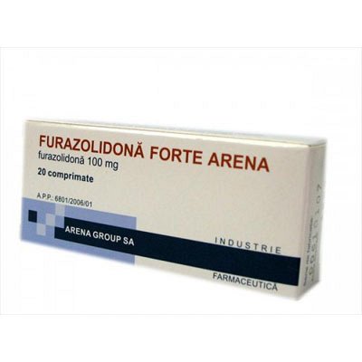 Furazolidona Forte Arena, 100 mg, 20 comprimate, Arena Group