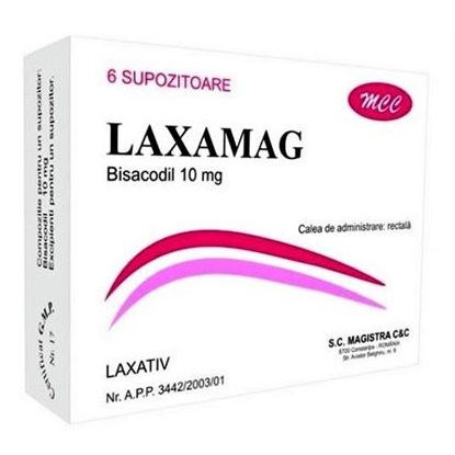 Laxamag, 10 mg, 6 supozitoare, Magistra