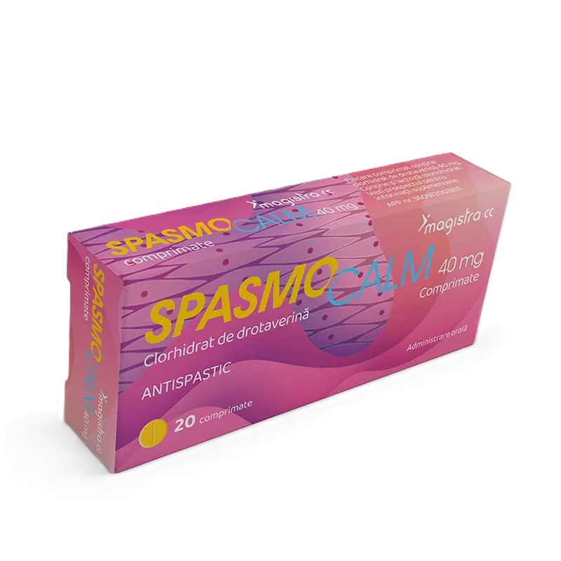 Spasmocalm, 40 mg, 20 comprimate, Magistra C&C