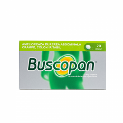 Buscopan, 10 mg, 20 drajeuri, Sanofi