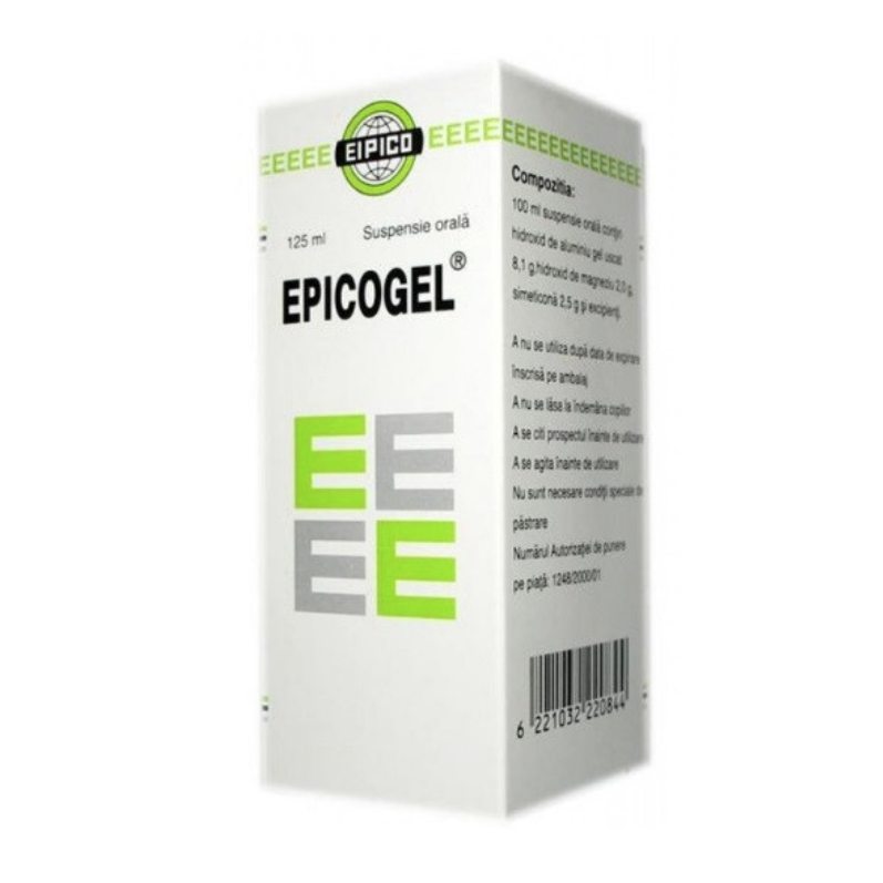 Epicogel, 05 mg/100 mg/125 mg/ 5 ml suspensie orală, 125 ml, Eipico Med