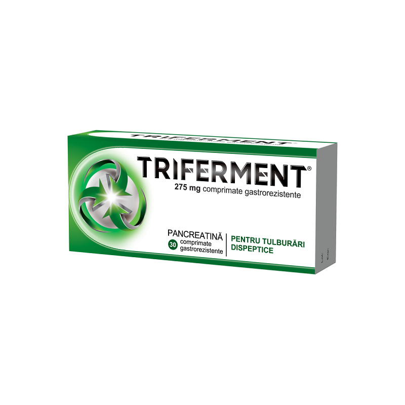 Triferment, 275 mg, 30 comprimate gastrorezistente, Biofarm