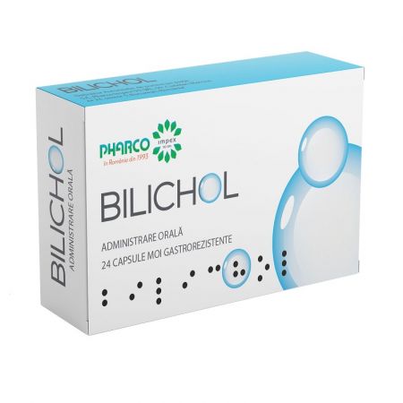 Bilichol, 24 capsule moi gastrorezistente, Pharco