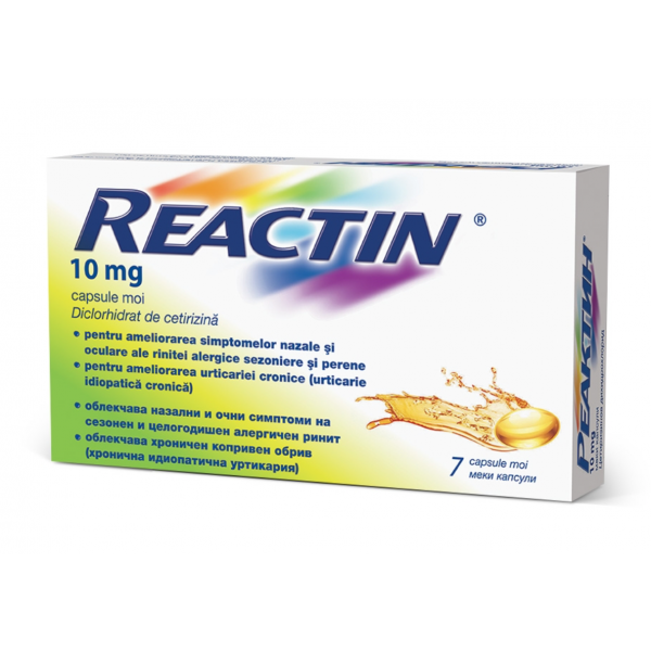 Reactin, 10 mg, 7 capsule, McNeil