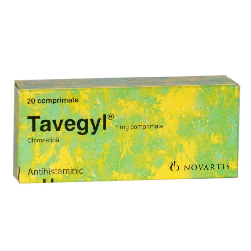 Tavegyl, 1 mg, 20 comprimate, Novartis
