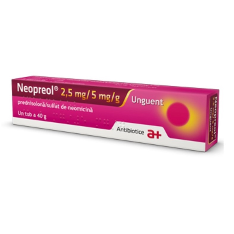 I'm happy fringe shortly Neopreol unguent,, 40 g, Antibiotice SA : Farmacia Tei online