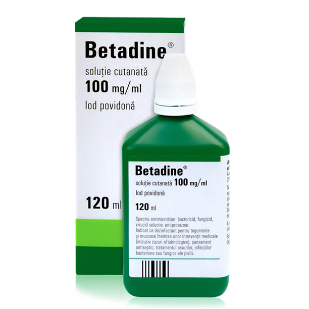 arithmetic Specific Ass Betadine solutie, 100 mg/ml, 120 ml, Egis Pharmaceuticals : Farmacia Tei  online