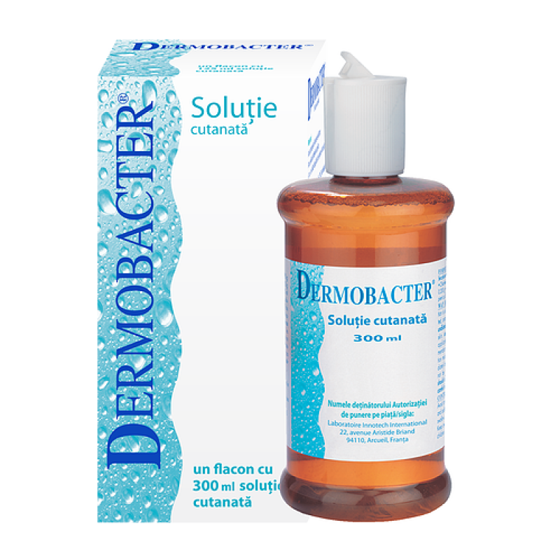 Dermobacter solutie cutanata, 5 mg/2 mg/ml, 300 ml, Innotech