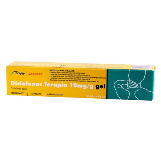 Diclofenac 10mg/g gel, 45 g, Terapia