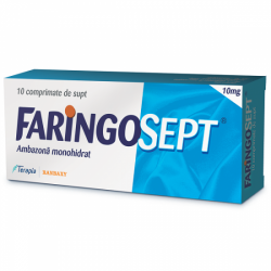 Faringosept, 10 mg, 10 comprimate de supt, Terapia