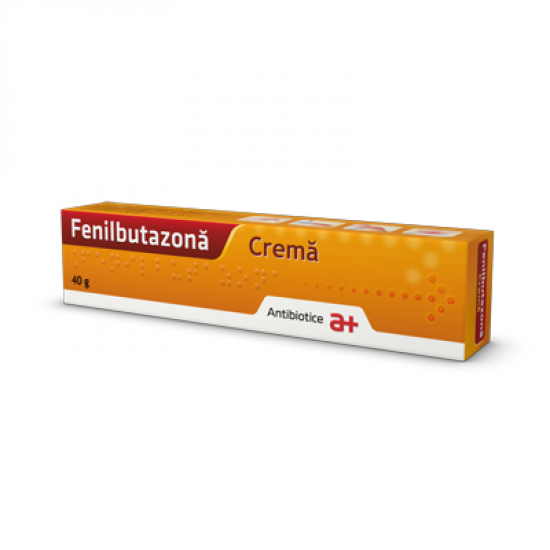 Fenilbutazona 40 mg/g crema, 40 g, Antibiotice SA