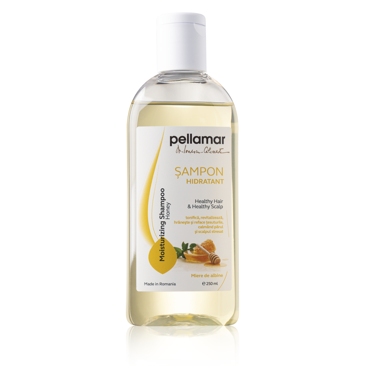 Sampon hidratant cu miere de albine Beauty Hair, 250 ml, Pellamar