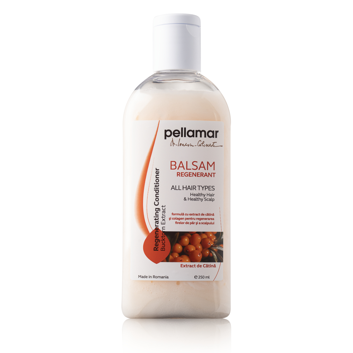 Balsam regenerant cu ulei de catina Beauty Hair, 250 ml, Pellamar 