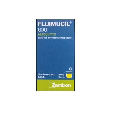 Fluimucil, 600 mg, 10 comprimate efervescente, Zambon
