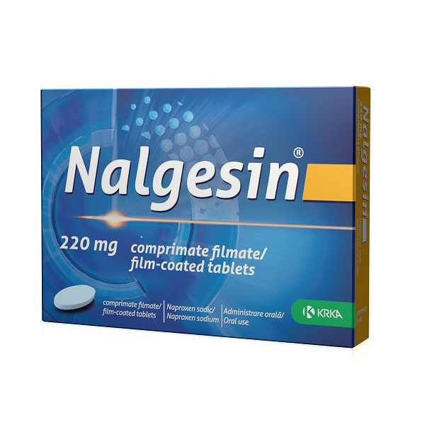 Nalgesin, 220 mg, 20 comprimate filmate, Krka