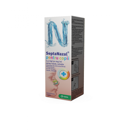 SeptaNazal Spray nazal pentru copii 0.5mg/50mg/ml, 10 ml, KRKA
