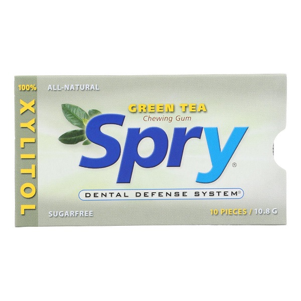 Guma de mestecat cu ceai verde - Spry, 10 bucati, Xlear