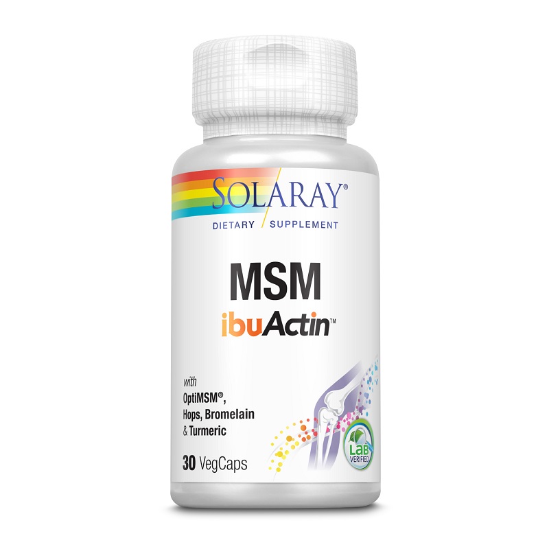 MSM ibuActin Solaray, 30 capsule, Secom