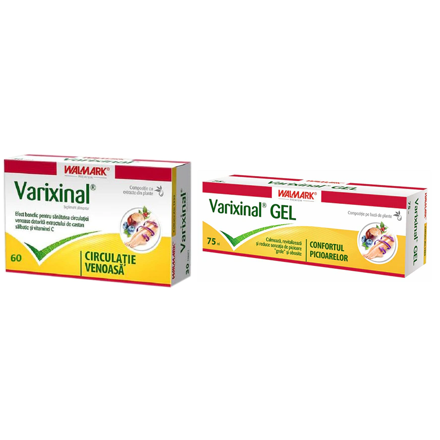 Pachet Varixinal, 60 tablete + Varixinal Gel, 75 ml, Walmark