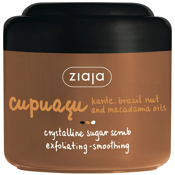 Scrub exfoliant cu zahar cristalin pentru corp Cupuacu, 200 ml, Ziaja