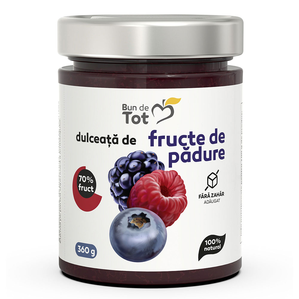 Dulceata de Fructe de Padure dulceata fara zahar, 360 g, Dacia Plant