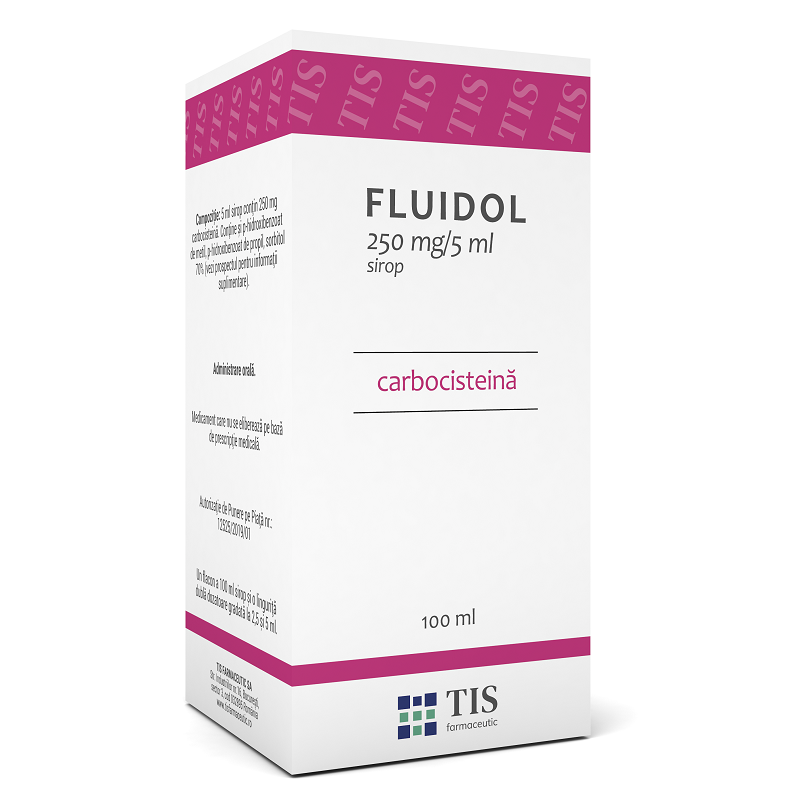 Fluidol sirop, 250ml/5ml, 100 ml, Tis Farmaceutic