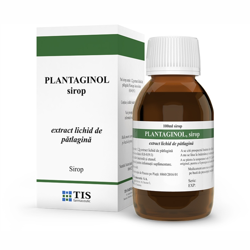 Plantaginol sirop, 100 ml, Tis Farmaceutic