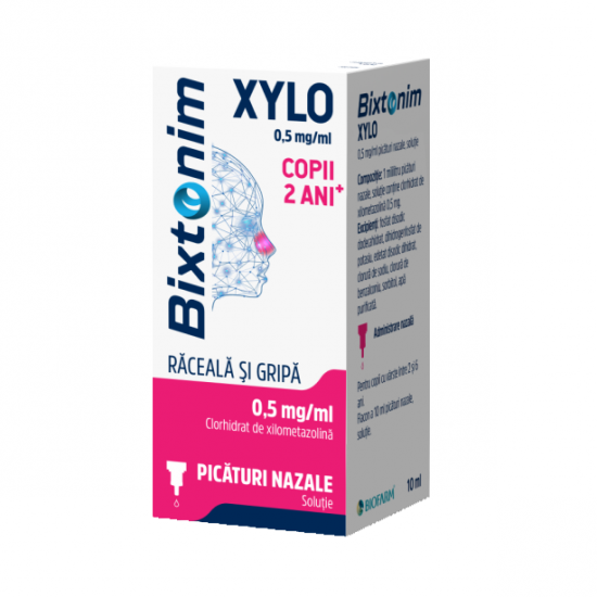 Bixtonim Xylo 05mg/ml copii picături, 10 ml, Biofarm