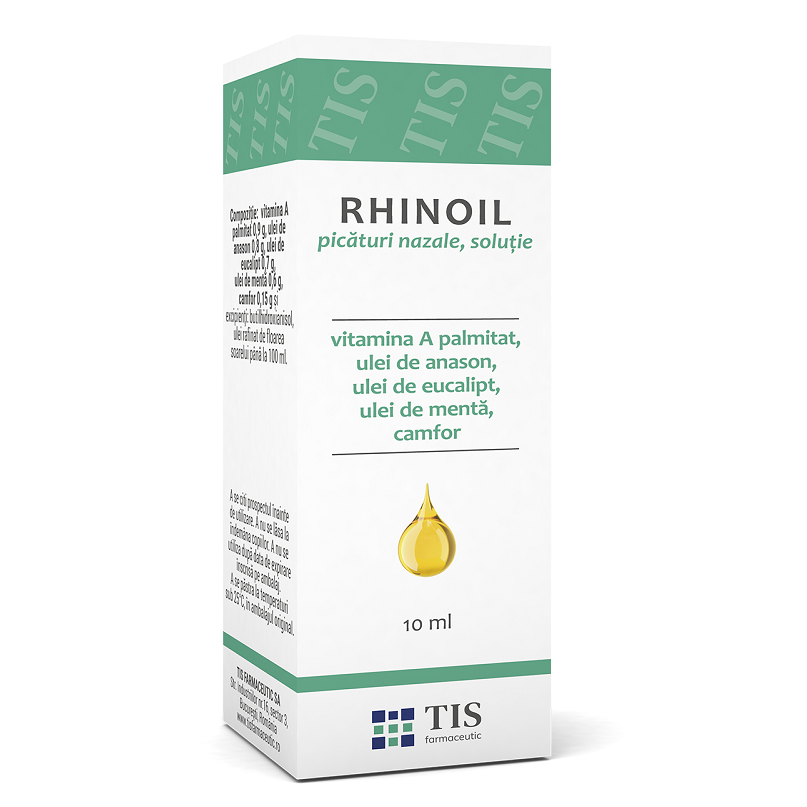 Rhinoil picături nazale, soluţie, 10 ml, Tis Farmaceutic
