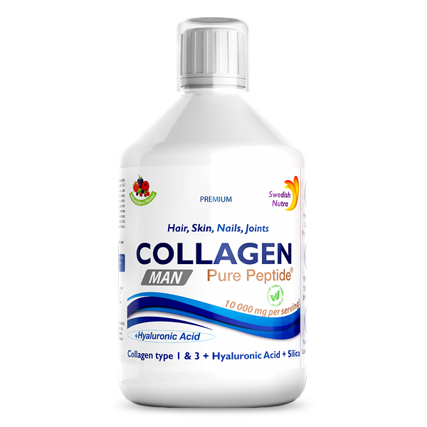 Colagen Hidrolizat Pulbere Tip 1, 2 și 3 Active Life cu 10.000 Mg, 300g, Swedish Nutra