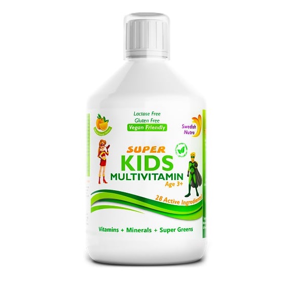 Super Kids Multivitamine Lichide, 500ml, Swedish Nutra