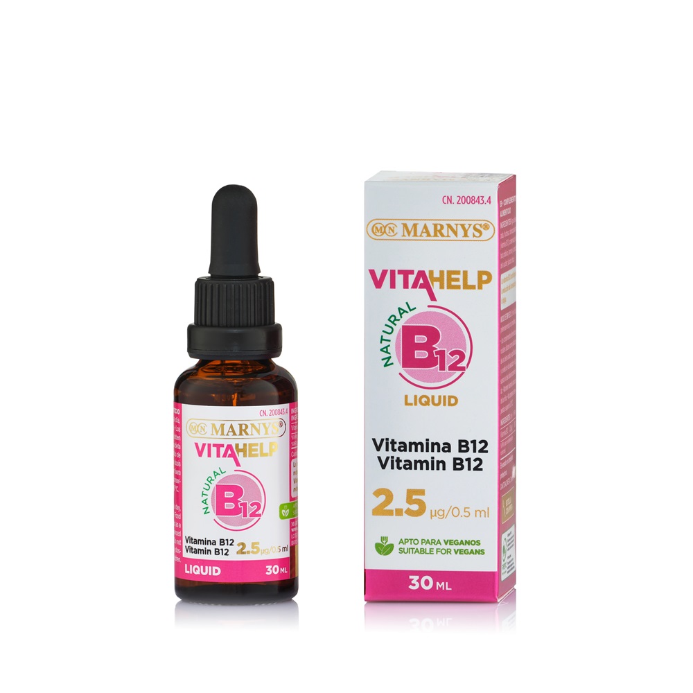 Vitamina B12 Lichida Ciancobalamina, 2.5 mcg, 30 ml, Marnys
