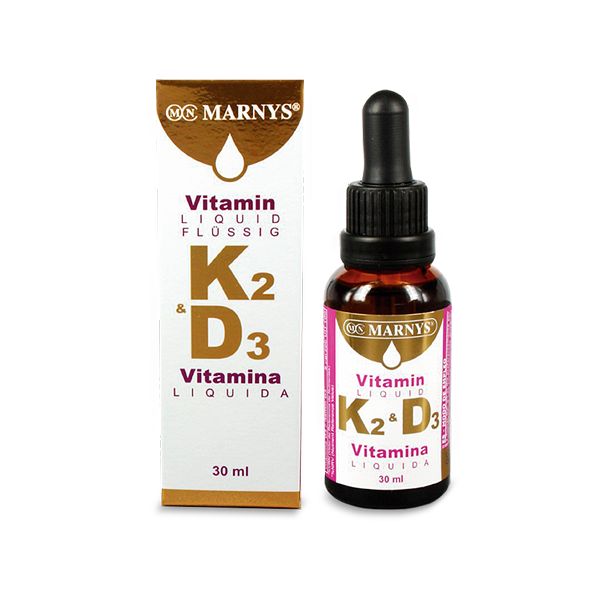 Vitamina K2 + D3 lichida, 30 ml, Marnys