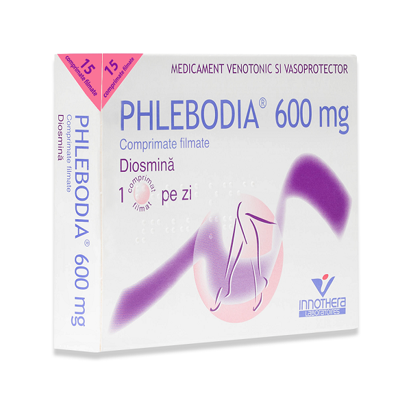 Phlebodia, 600 mg, 15 comprimate filmate, Innothera