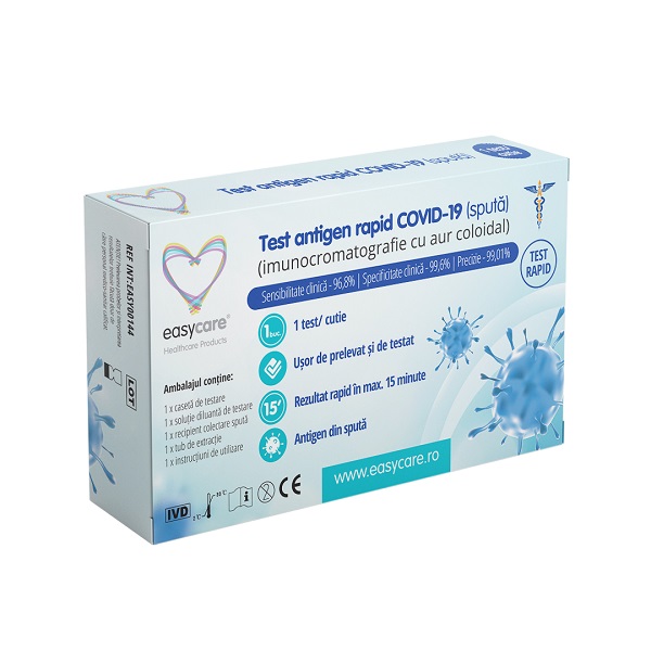 Test antigen rapid Covid-19 Sputa, 1 bucata, EasyCare