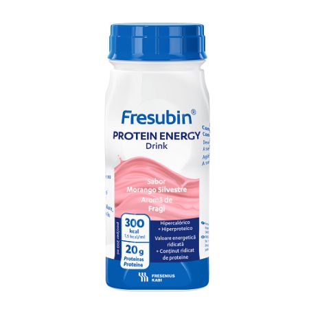 Bautura energizanta Protein Energy aroma de fragi Fresubin, 4x200 ml, Fresenius Kabi