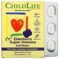 Elderberry Super-Immune ChildLife Essentials, 27 tablete, Secom