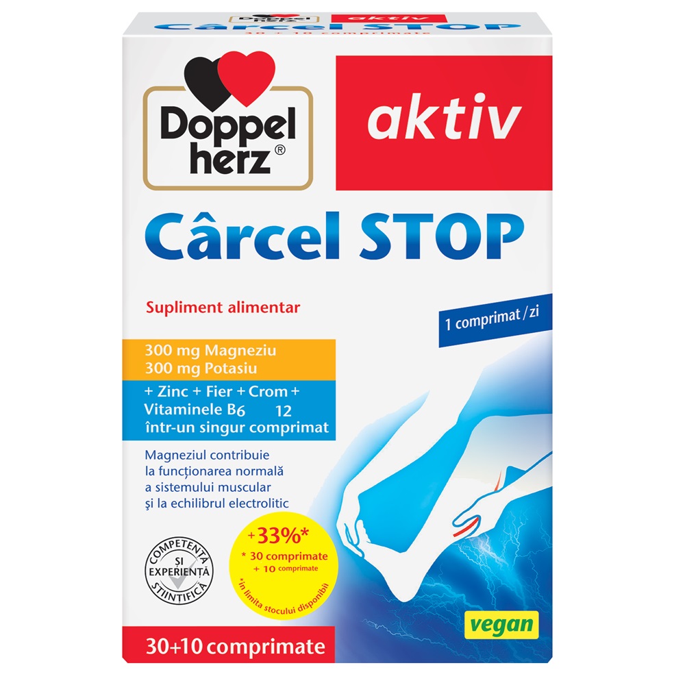Carcel Stop Aktiv, 30 + 10 comprimate, Doppelherz