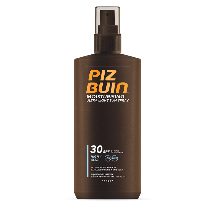Spray de protectie solara cu textura usoara SPF 30, 200 ml, Piz Buin