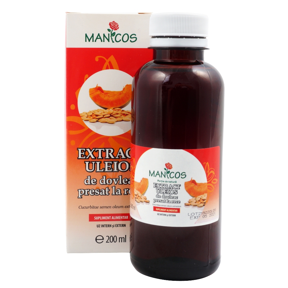 Extract uleios de dovleac, 200 ml, Manicos