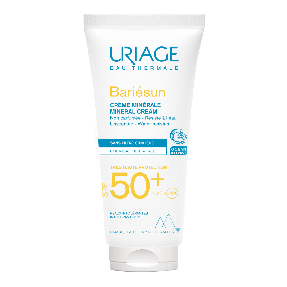 Crema minerala de protectie solara cu SPF 50+ Bariesun, 100 ml, Uriage