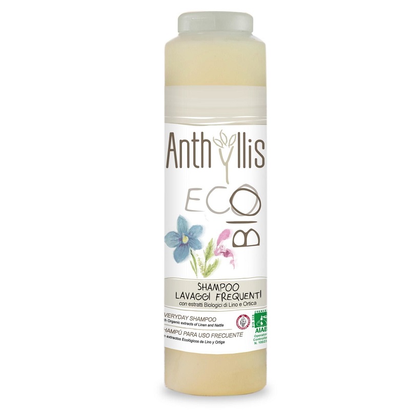 Sampon pentru utilizare frecventa cu extract in si urzica Eco Bio, 250 ml, Anthyllis