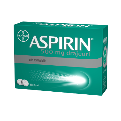 nice to meet you Product Honest Aspirin, 500 mg, 20 drajeuri, Bayer : Farmacia Tei online