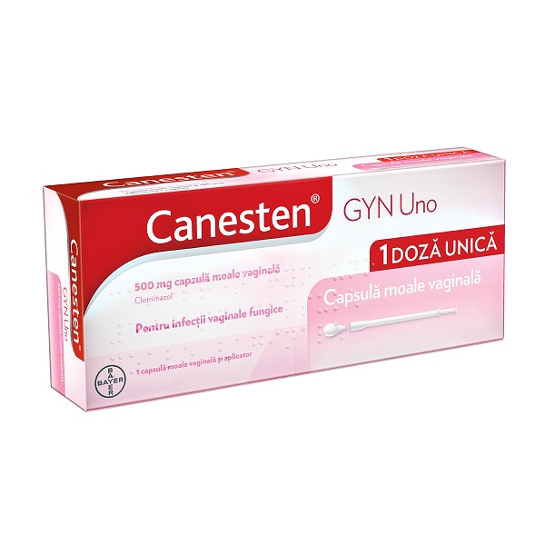 Cloud cuisine gravel Canesten Gyn Uno, 500 mg, 1 capsula vaginala, Bayer : Farmacia Tei online