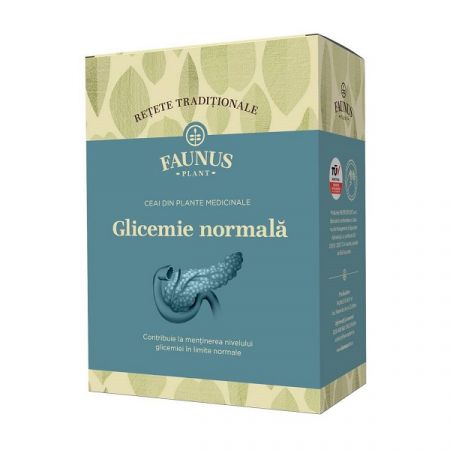 Ceai Glicemie Normala Retete Traditionale, 180 g - Faunus Plant