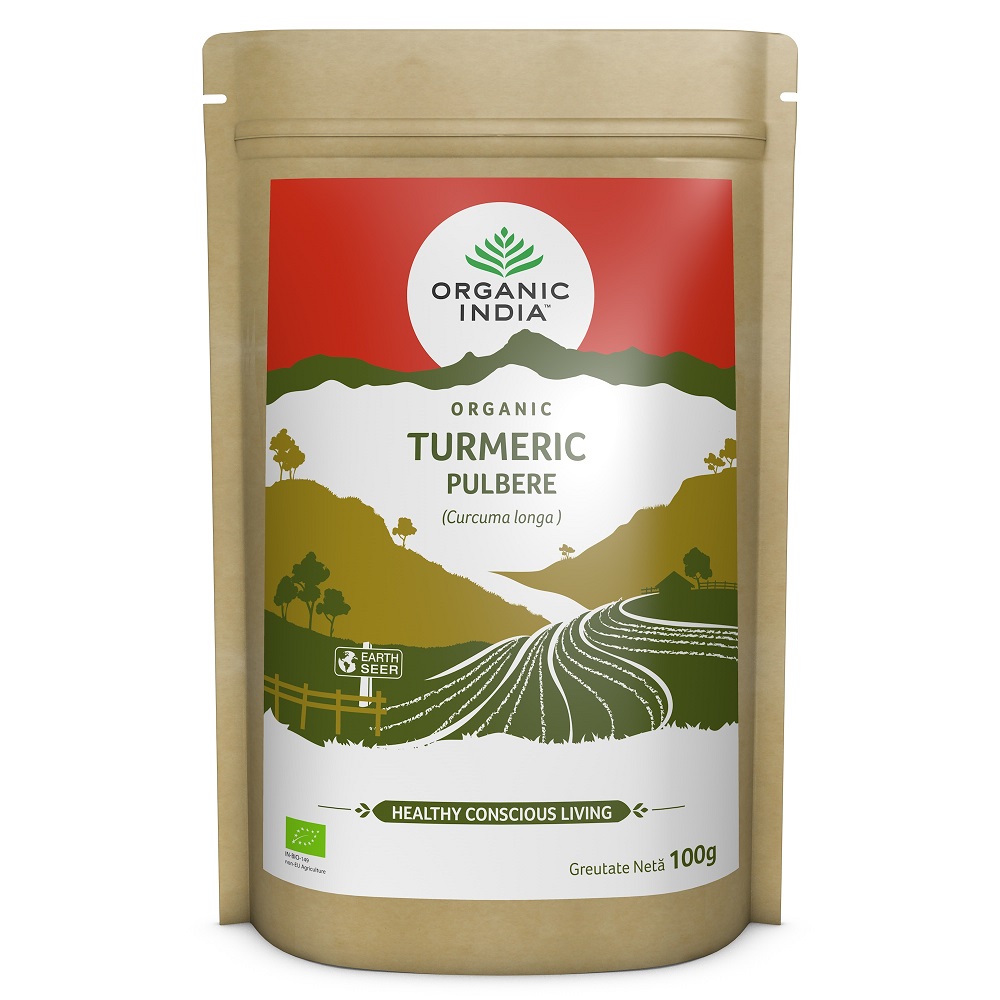 Turmeric Pulbere Bio, 100 g, Organic India